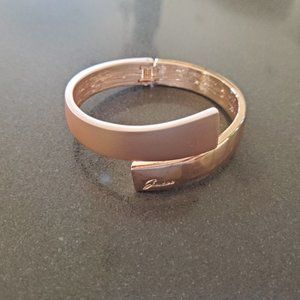 Guess Rose-Tone Cuff Bracelet